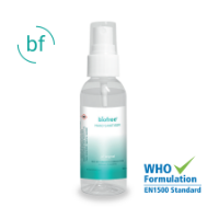 Hand Sanitiser 50ml Atomiser - Clear/White (Generic Biofree Label)