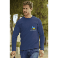 Fruit Of The Loom Long Sleeve Value T-Shirt - Coloured (DTG Print - 102 X 102mm)