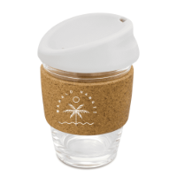 Drinkware - Kiato Cup - Glass With Cork Band 350ml (Spot Colour Print)