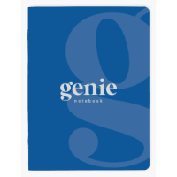 Genie Notebook - A4 - Saddle Stitched With Rounded Corners & Pen Loop (Full Colour Print)