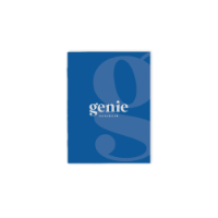 Genie Notebook - A5 - Saddle Stitched With Rounded Corners & Pen Loop (Full Colour Print)