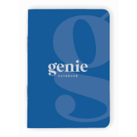 Genie Notebook - A6 - Saddle Stitched With Rounded Corners & Pen Loop (Full Colour Print)
