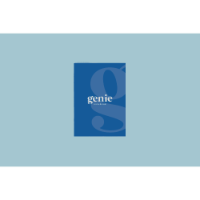 Genie Notebook - A5 - Saddle Stitched With Squared Corners & Pen Loop (Full Colour Print)