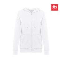 THC AMSTERDAM WOMEN WH. Women's hooded full zipped sweatshirt