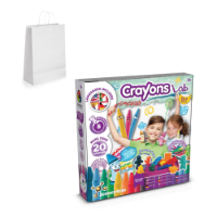 Crayon Factory Kit III. Educational game supplied with a kraft paper gift bag (100 g/m²)