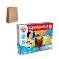 6 in 1 Super Science Kit III. Educational kit supplied with a kraft paper gift bag (115 g/m²)