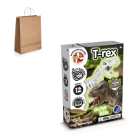 Fossil Excavation Kit III. Educational game supplied with a kraft paper gift bag (115 g/m²)