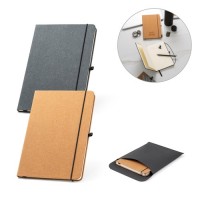 MATISSE. A5 notebook in 75% recycled leather with lined sheets