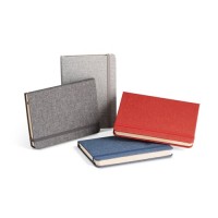 BOYD. A5 notebook in 50% rPET with lined sheets