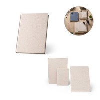 ORGANIC RIGID. A5 notepad with hard cover made from organic elephant matter (95%)