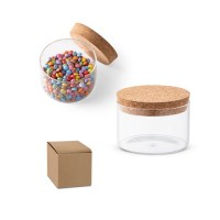 SPICE 380. Borosilicate glass canister with bamboo lid 380 mL