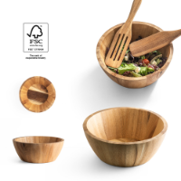 SAGE. Round acacia wood salad bowl