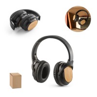 GOULD. Foldable wireless headphones with 5h battery life in bamboo and ABS