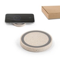 CUVIER. Wireless charger in ABS and wheat straw fibre