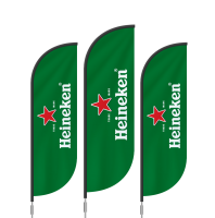 BAT FAN S ADVERTISING GOLF FLAG 70 X 300 CM WITH GROUND SPIKE