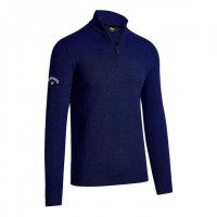 CALLAWAY GENT'S WINDSTOPPER QUARTER ZIPPED GOLF SWEATER WITH EMBROIDERY TO 1 POSITION