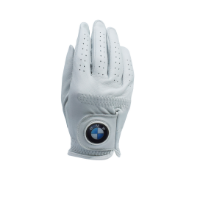 PEARL CABRETTA LEATHER GOLF GLOVE WITH YOUR LOGO ON THE 30 MM BALL MARKER