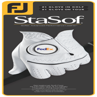 FJ (FOOTJOY) STASOFT GOLF GLOVE WITH YOUR LOGO ON THE REMOVABLE BALL MARKER