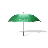 STRATUS AUTO OPENING DOUBLE CANOPY SCREEN PRINTED GOLF UMBRELLA PRINT TO 1 PANEL, 1 COLOUR