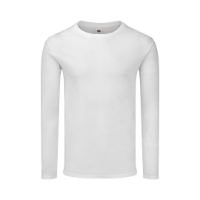 Adult White T-Shirt Iconic LS T