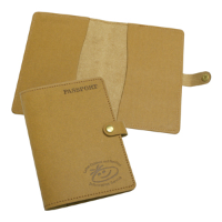 Eco Natural Leather Passport Wallet