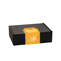 Gift Boxes – Midi Black Gift Box - Pancake Day Edition