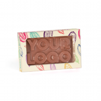 Eco Range - Eco Window Box - Milk Chocolate - 3D Bespoke Milk Chocolate Bar 41% Cocoa