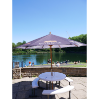 3m Round Wooden Parasol