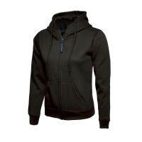 Ladies Classic Full Zip Hooded Sweatshirt