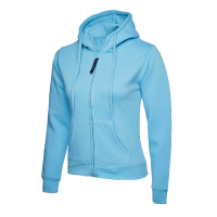 Ladies Classic Full Zip Hooded Sweatshirt