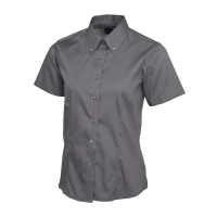 Ladies Pinpoint Oxford Half Sleeve Shirt