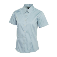 Ladies Pinpoint Oxford Half Sleeve Shirt