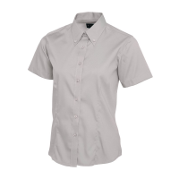 Ladies Pinpoint Oxford Half Sleeve Shirt