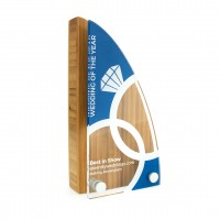 Bamboo Award 95mm X 175mm With Acrylic Front