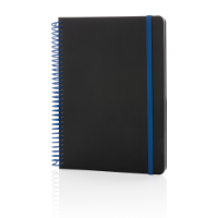 Deluxe A5 notebook with spiral ring