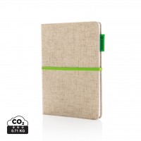 A5 Eco jute notebook