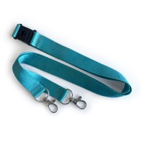 Made in Britain RPET Double Clip Lanyard