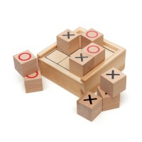 Wooden Noughts and Crosses Set