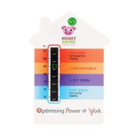 Digitally Printed Magnetic Thermometer Card