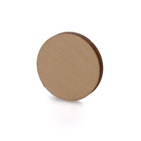 Small Round Wooden Badge