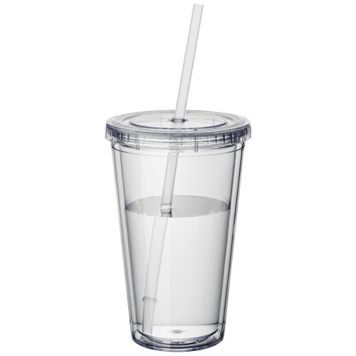 Cyclone 450 ml insulated tumbler with straw in 