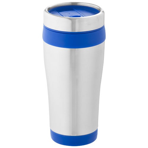Elwood 410 ml insulated tumbler in silver-and-red