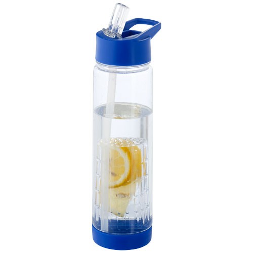 Tutti-frutti 740 ml Tritan infuser sport bottle in yellow-and-transparent