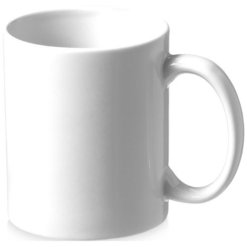 Bahia 330 ml ceramic mug in white-solid
