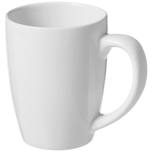 Bogota 350 ml ceramic mug in white-solid