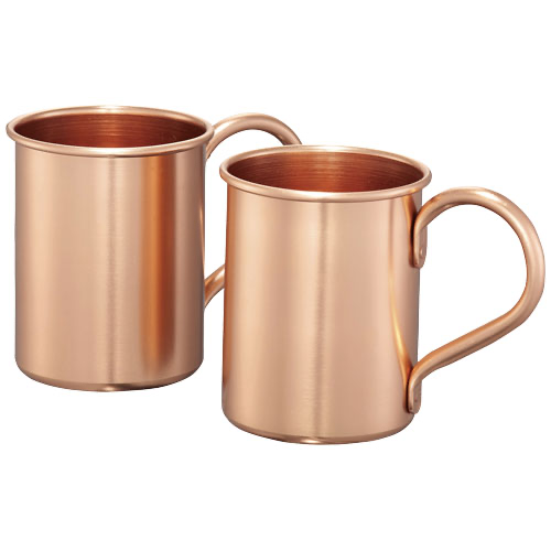Moscow mule 415 ml mugs gift set in copper