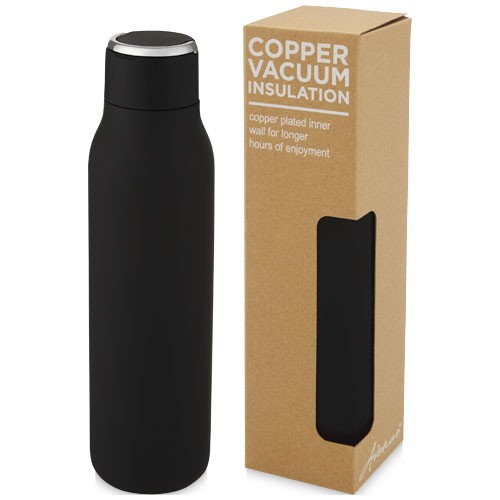 Marka 600 ml copper vacuum insulated bottle with metal loop in 