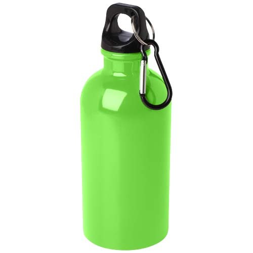 Oregon 400 ml RCS certified single wall stainless steel water bottle with carabiner in 