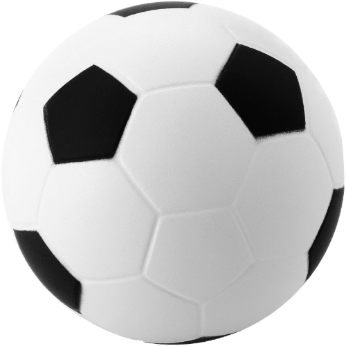 Football stress reliever in white-solid-and-royal-blue