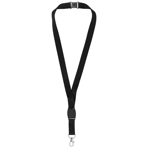 Gatto lanyard with break-away closure in white-solid